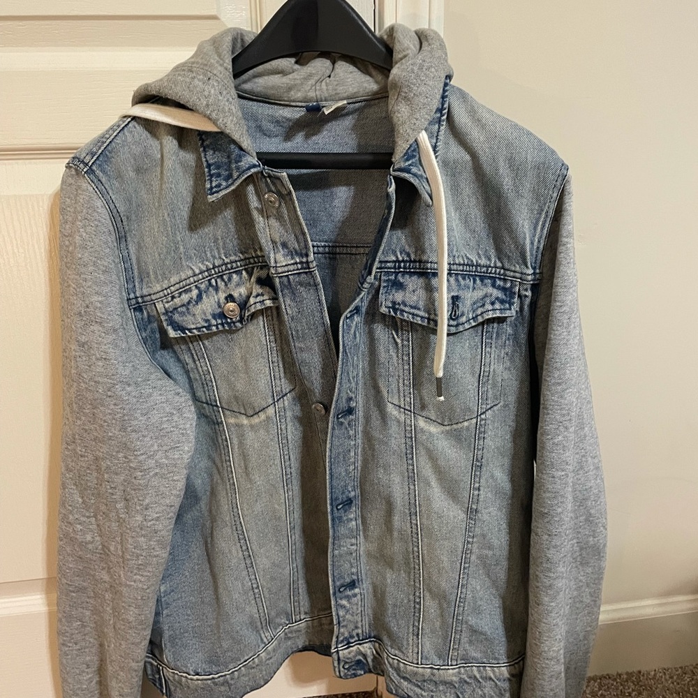 H&M Jean Jacket Hoodie